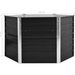 VidaXL Hochbeet 45734, Anthrazit, 129 X 129 X 77 Cm, Verzinkter Stahl -Produkte Für Zuhause 9bb701d2dc298f39fe3d9b671371b32eead03edb hochbeet vidaxl 45734 anthrazit