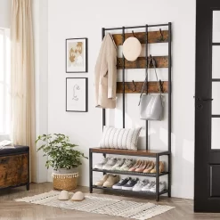 Vasagle Garderobenständer HSR087B01, Vintage, Mit 16 Haken, Metall / Holz, Schwarz / Braun 10 Vasagle Garderobenständer HSR087B01, Vintage, Mit 16 Haken, Metall / Holz, Schwarz / Braun -Produkte Für Zuhause 9e102016a725ed3a0e1d8f46bf71e647ab7343db garderobenstaender vasagle hsr087b01 vintage