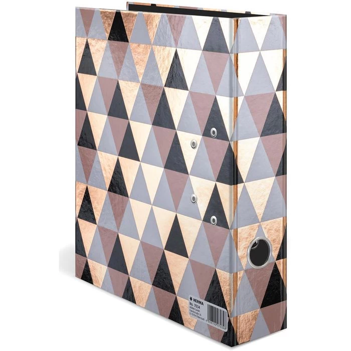 Herma Ordner 7034 Abstract, Karton, A4, 7cm, Abstraktes Rauten-Muster 5 Herma Ordner 7034 Abstract, Karton, A4, 7cm, Abstraktes Rauten-Muster – Bild 5