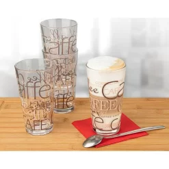Van-Well Kaffeegläser Coffee Dekor, Latte Macchiato Gläser, 390ml, 12 Stück -Produkte Für Zuhause 9f51e97e8e98aa7c945301371f3d6b8574b7d1f6 kaffeeglaeser van well coffee dekor