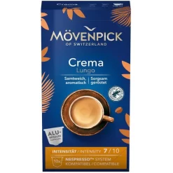 Mövenpick Kaffeekapseln Crema Lungo, 10 Kapseln, Für Nespresso