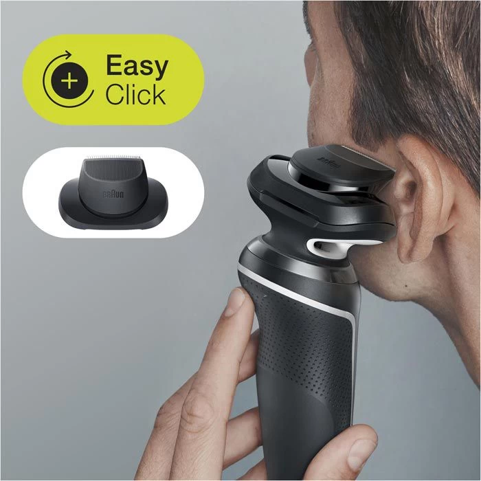 Braun Elektrorasierer Series 5 50-W4200cs, Weiß, Wet & Dry, Mit EasyClick-Präzisionstrimmer 2 Braun Elektrorasierer Series 5 50-W4200cs, Weiß, Wet & Dry, Mit EasyClick-Präzisionstrimmer – Bild 2