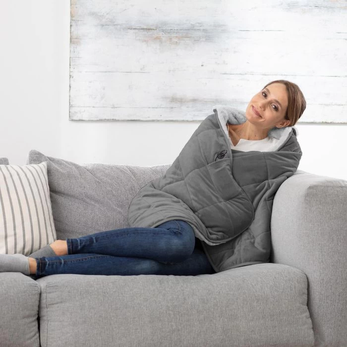 Medisana Heizdecke HB 674 Mobile Wärmedecke 3in1, 162 X 62cm, Abschaltautomatik, Inkl. Powerbank 4 Medisana Heizdecke HB 674 Mobile Wärmedecke 3in1, 162 X 62cm, Abschaltautomatik, Inkl. Powerbank – Bild 4