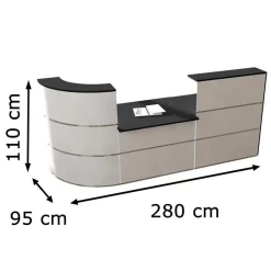 Kerkmann Empfangstheke Cento 5, 3854, Weiß / Anthrazit, 280 X 110 X 95cm, Beratungsplatz 7 Kerkmann Empfangstheke Cento 5, 3854, Weiß / Anthrazit, 280 X 110 X 95cm, Beratungsplatz -Produkte Für Zuhause a65c0387b843e433a43cbe865383f98dae720b3f empfangstheke kerkmann cento 5 3854