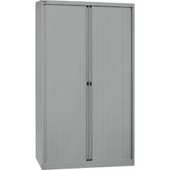 Bisley Rollladenschrank ET412194S, Metall, Abschließbar, 120 X 197,9 X 43cm, Silber