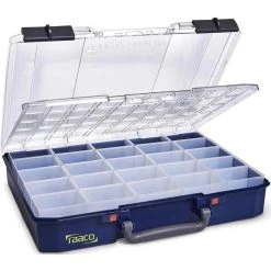 Raaco Sortimentskasten CarryLite 80 5x10-25 DLU, 145602, Kunststoff, 413 X 82 X 330mm, 25 Fächer