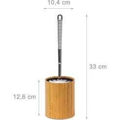 Relaxdays WC-Bürste Braun, Bürstenhalter Aus Bambus -Produkte Für Zuhause accb0d6d4756cf2a3a9e8e2dea84f0d04c1e62c4 wc buerste relaxdays braun