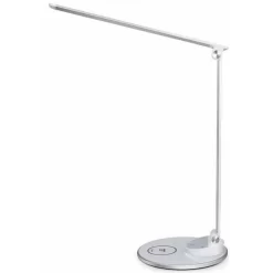 TaoTronics Schreibtischlampe TT-DL069 LED, Dimmbar, USB, Qi-Ladegerät, Standfuß