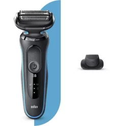 Braun Elektrorasierer Series 5 50-M1200s, Mintgrün, Wet & Dry, Mit EasyClick-Präzisionstrimmer