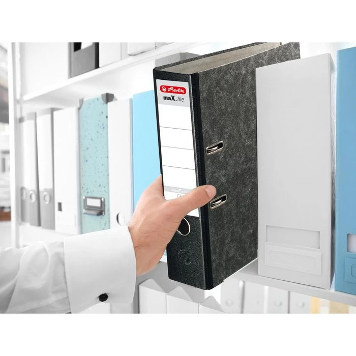 Herlitz MaX.file Nature Pocket 10900256 Ordner, A4, Breit, Karton, Wolkenmarmor 4 Herlitz MaX.file Nature Pocket 10900256 Ordner, A4, Breit, Karton, Wolkenmarmor – Bild 4