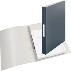 Leitz Ringbuch 4238-00-89, Cosy, A4, 2 Ringe, Ring-Ø 25mm, Grau