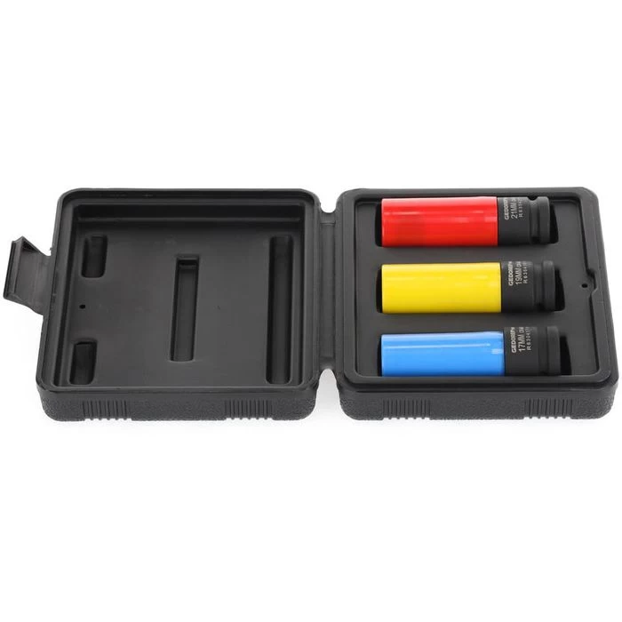 GEDORE-Red Steckschlüssel R63043003, 3-teilig, 17, 19, 21mm Schlüsselweite - 86mm Länge, 1/2 Zoll 2 GEDORE-Red Steckschlüssel R63043003, 3-teilig, 17, 19, 21mm Schlüsselweite - 86mm Länge, 1/2 Zoll – Bild 2