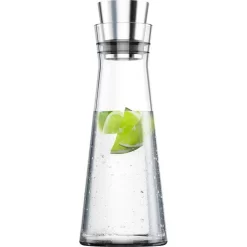 Emsa Karaffe Flow Slim Carafe 515675, Mit Deckel, 1 Liter