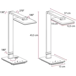 FeinTech Schreibtischlampe LTL00100 LED, Dimmbar, USB, Standfuß -Produkte Für Zuhause b84e42e13f73abd2f06015bffba60f71bd2039ee schreibtischlampe feintech ltl00100 led