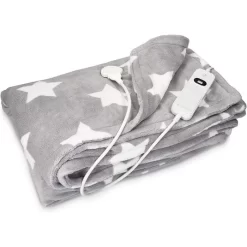 Navaris Heizdecke XXL, Grau, 3 Temperaturen, Abschaltautomatik, 180 X 130cm