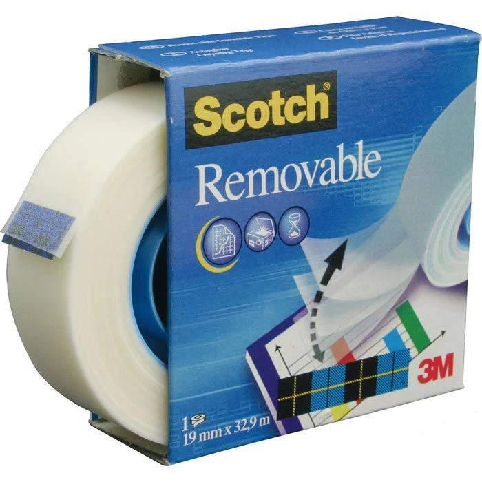 Scotch Removable Tape 811 Klebeband 19mm X 33m 1 Scotch Removable Tape 811 Klebeband 19mm X 33m