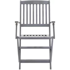 VidaXL Gartenstuhl 46334, Holz, Hochlehner, Grau, Klappbar, 4 Stück -Produkte Für Zuhause ba7a9893f20f7dae5667f6bcea0d2925c5ac8d9e gartenstuhl vidaxl 46334 holz