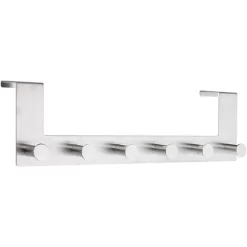 Böttcher-AG Kleiderhaken Für Die Tür, Edelstahl, Silber, 6 Haken