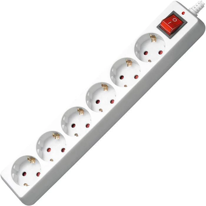 Goobay Steckdosenleiste 6-fach Überspannungsschutz 1 Goobay Steckdosenleiste 6-fach Überspannungsschutz
