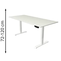 Kerkmann Schreibtisch Move 1, 3605, Weiß, Elektrisch Höhenverstellbar, 180 X 72-120 X 80cm
