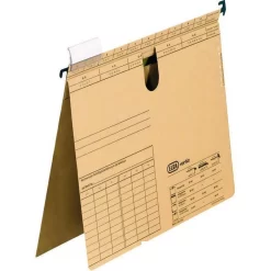 Elba Hängehefter 100560076, VL, A4, Kaufmännische Heftung, Braun, Karton, 50 Stück