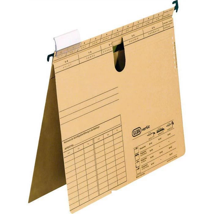 Elba Hängehefter 100560076, VL, A4, Kaufmännische Heftung, Braun, Karton, 50 Stück 1 Elba Hängehefter 100560076, VL, A4, Kaufmännische Heftung, Braun, Karton, 50 Stück