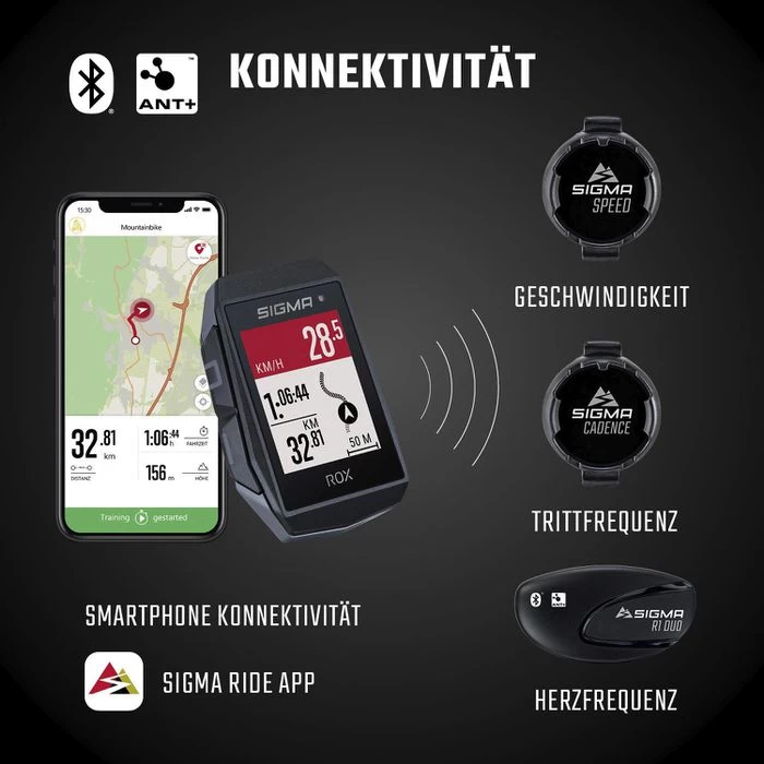 Sigma Fahrradcomputer ROX 11.1 Evo GPS, Sensor Set, Kabellos, Schwarz, Mit GPS, Wasserdicht 6 Sigma Fahrradcomputer ROX 11.1 Evo GPS, Sensor Set, Kabellos, Schwarz, Mit GPS, Wasserdicht – Bild 6