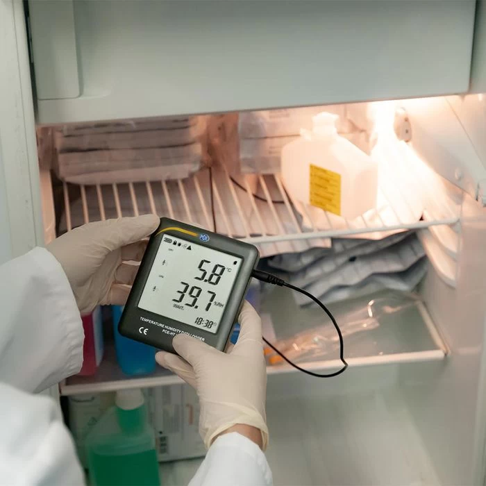 PCE Thermo-Hygrometer HT 114, Innen/außen, Digital, Mit Kabelfühler, Datenlogger 2 PCE Thermo-Hygrometer HT 114, Innen/außen, Digital, Mit Kabelfühler, Datenlogger – Bild 2