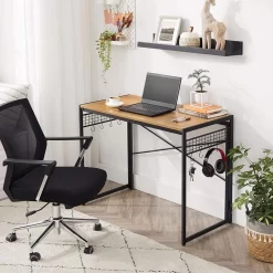 Vasagle Schreibtisch LWD042B05, Honigbraun, Maße: 100 X 60cm, Klappbar -Produkte Für Zuhause bfa52f81387a3d9f7f373723b3b496444890f3c3 schreibtisch vasagle lwd042b05 honigbraun