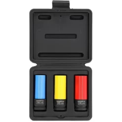 GEDORE-Red Steckschlüssel R63043003, 3-teilig, 17, 19, 21mm Schlüsselweite - 86mm Länge, 1/2 Zoll