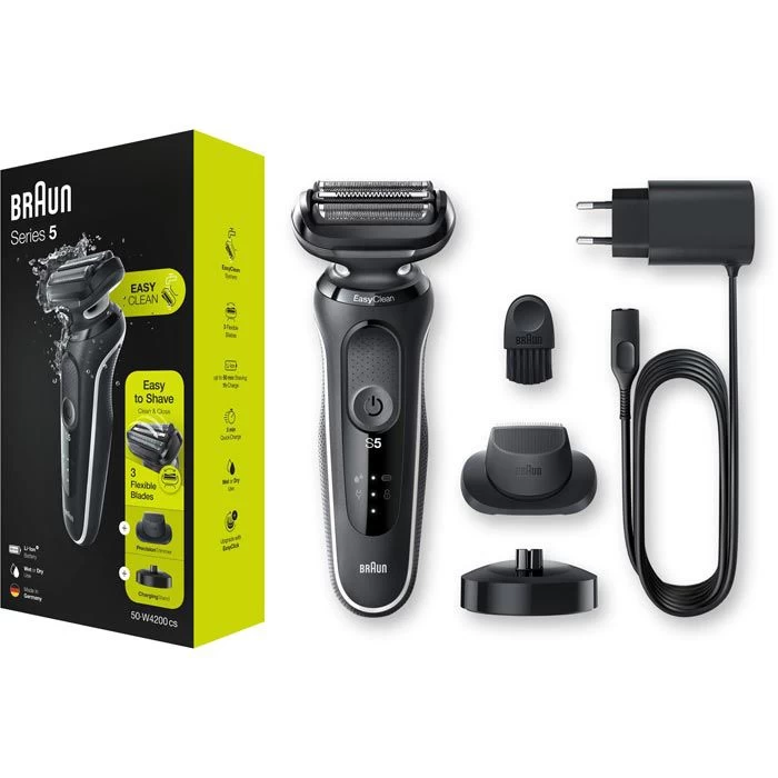 Braun Elektrorasierer Series 5 50-W4200cs, Weiß, Wet & Dry, Mit EasyClick-Präzisionstrimmer 5 Braun Elektrorasierer Series 5 50-W4200cs, Weiß, Wet & Dry, Mit EasyClick-Präzisionstrimmer – Bild 5