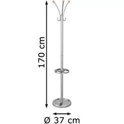 Kerkmann Garderobenständer Nina, 6095, Mit 6 Haken, Metall, Silber -Produkte Für Zuhause c46ff0aaeea1d693dc5c7d70bccc13d458edf79e garderobenstaender kerkmann nina 6095