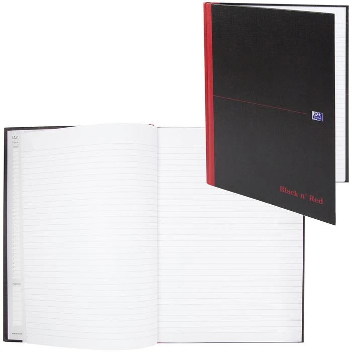 Oxford Notizbuch 400047606 Black N Red Liniert, A4, 70 Blatt, Schwarz/rot, Hardcover 1 Oxford Notizbuch 400047606 Black N Red Liniert, A4, 70 Blatt, Schwarz/rot, Hardcover