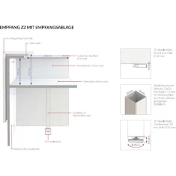 Quadrifoglio Empfangstheke Z2C73, Anthrazit / Weiß, 166 X 113 X 88cm, Rezeption, Lackierte Elemente -Produkte Für Zuhause c585a89ebef5ea67d92e20d5283c2d3215f0ef77 empfangstheke quadrifoglio z2c73 anthrazit weiss