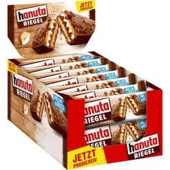 Hanuta Schokoriegel Riegel Milch & Nuss, 483g, Je 34,5g, 14 Riegel