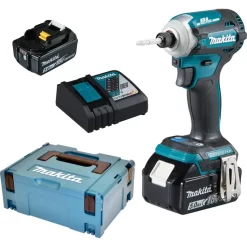 Makita Akku-Schlagschrauber DTD171RTJ, 180Nm, 18V / 5,0Ah, Mit 2 Akkus Und Koffer