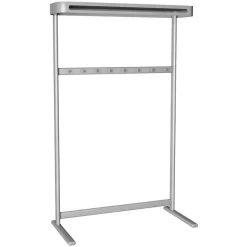 Kerkmann Garderobenständer Sevilla, 6186, Mit 8 Haken, Metall, Silber