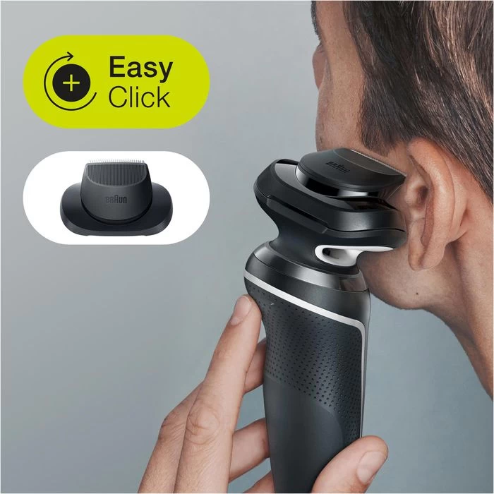 Braun Elektrorasierer Series 5 51-W4200cs, Weiß, Wet & Dry, Mit EasyClick-Trimmer Und Ladestation 4 Braun Elektrorasierer Series 5 51-W4200cs, Weiß, Wet & Dry, Mit EasyClick-Trimmer Und Ladestation – Bild 4