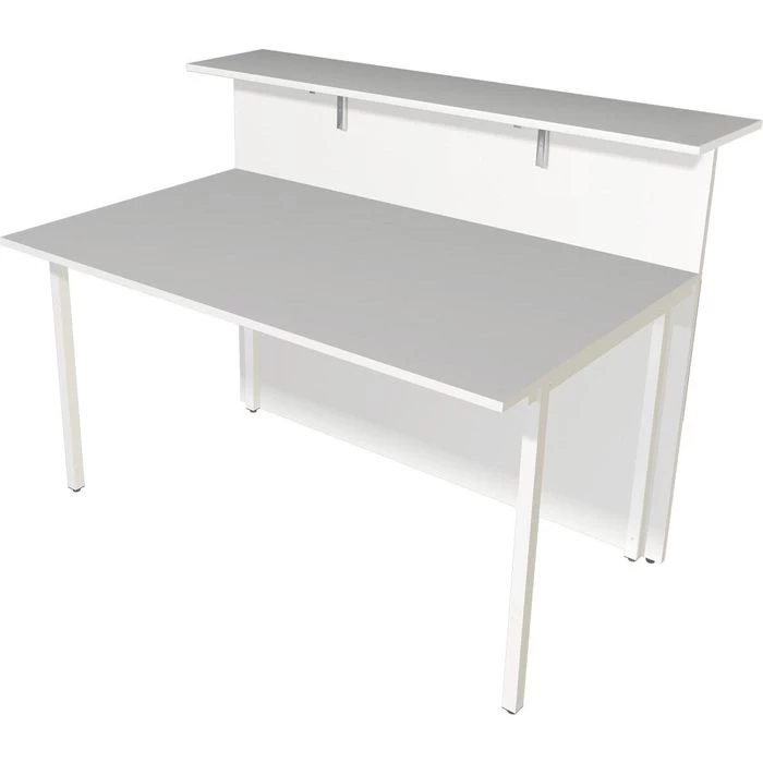 Kerkmann Empfangstheke Atlantis, Weiß / Weiß, 410 X 110 X 92cm, Mit Anbautisch 3 Kerkmann Empfangstheke Atlantis, Weiß / Weiß, 410 X 110 X 92cm, Mit Anbautisch – Bild 3