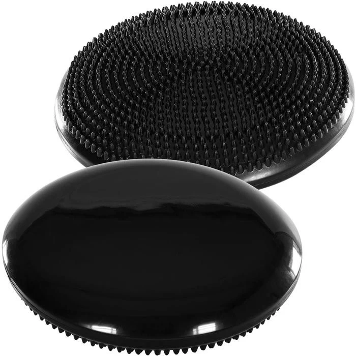 Movit Balancekissen Dynamic Seat, Durchmesser 33cm, Schwarz, Inkl. Pumpe 2 Movit Balancekissen Dynamic Seat, Durchmesser 33cm, Schwarz, Inkl. Pumpe – Bild 2