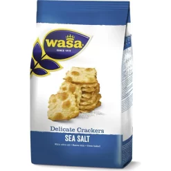 Wasa Cracker Delicate Crackers Sea Salt, Mit Meersalz, 180g