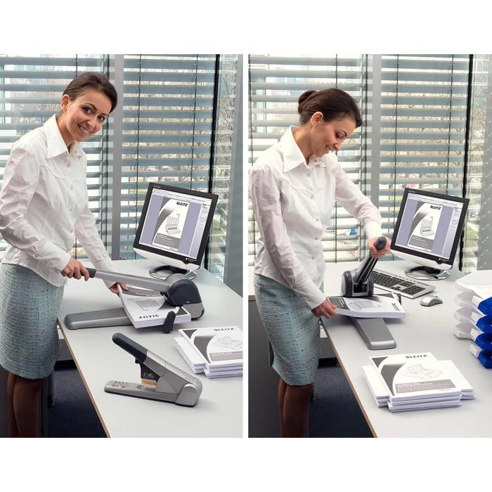 Leitz Locher 5182-00-84, Superlocher, Silber, Registraturlocher, Stanzleistung Ca. 250 Blatt 4 Leitz Locher 5182-00-84, Superlocher, Silber, Registraturlocher, Stanzleistung Ca. 250 Blatt – Bild 4