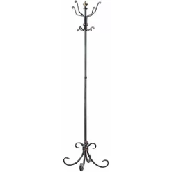 Haku-Möbel Garderobenständer 88783, Mit 8 Haken, Metall, Anthrazit