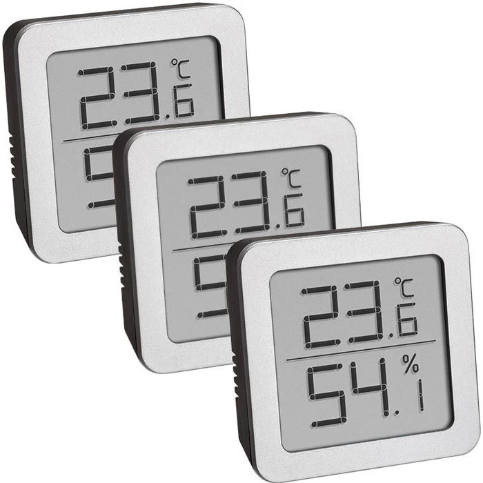 TFA Thermometer 95.2019.54 Innen, Digital, Mit Hygrometer, 3 Stück 1 TFA Thermometer 95.2019.54 Innen, Digital, Mit Hygrometer, 3 Stück
