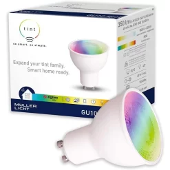Müller-Licht LED-Lampe Tint GU10, Weiß + Farbig, 6 Watt (50W), Dimmbar