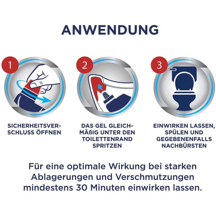Domestos WC-Reiniger Aktiv Kraft Citrus Fresh, WC Gel, Beseitigt 99,9% Der Bakterien, 1 Liter 3 Domestos WC-Reiniger Aktiv Kraft Citrus Fresh, WC Gel, Beseitigt 99,9% Der Bakterien, 1 Liter – Bild 3