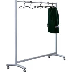 Kerkmann Garderobenständer Event, 6030, Mit Rollen, Metall, Silber