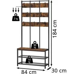 Vasagle Garderobenständer HSR087B01, Vintage, Mit 16 Haken, Metall / Holz, Schwarz / Braun 9 Vasagle Garderobenständer HSR087B01, Vintage, Mit 16 Haken, Metall / Holz, Schwarz / Braun -Produkte Für Zuhause d1b39d77754c939e40b83eb6ccd6457187542ffd garderobenstaender vasagle hsr087b01 vintage