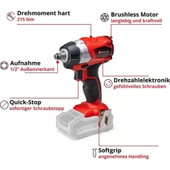 Einhell Akku-Schlagschrauber TP-CW 18 Li BL-Solo, 215Nm, 18V, Mit Bit-Adapter -Produkte Für Zuhause d2a2e3877a5ab9f59dad076c39dfbdbcb7fdd28a akku schlagschrauber einhell tp cw 18 li bl solo