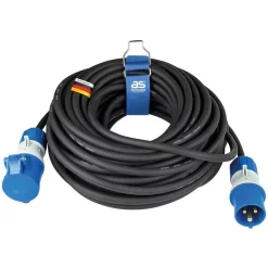 As-Schwabe Strom-Verlängerungskabel 61409, 25m, CEE 230 V, 16 A, 2,5 Mm², Außen IP44